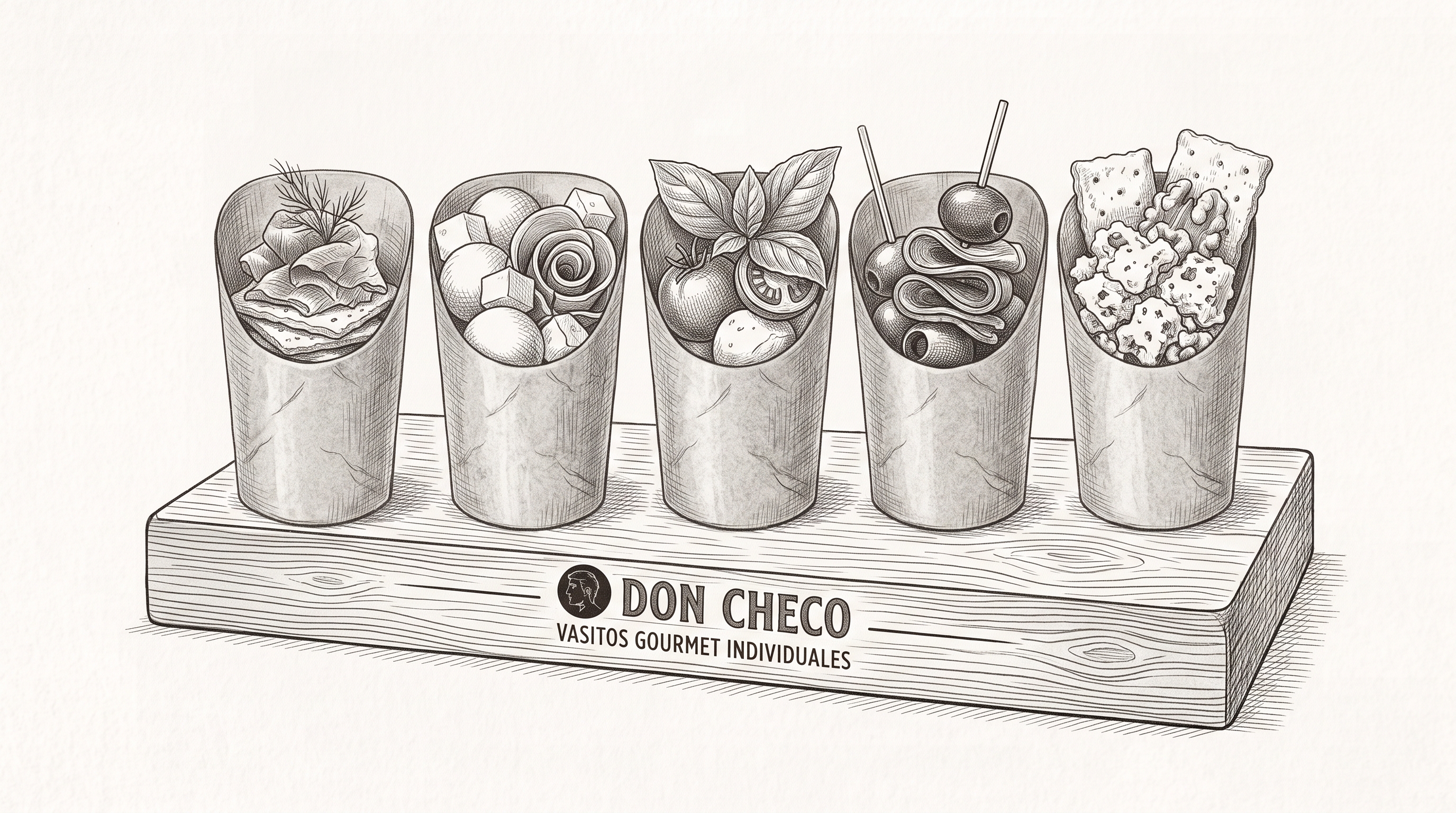 Vasitos Individuales de Papel para Eventos